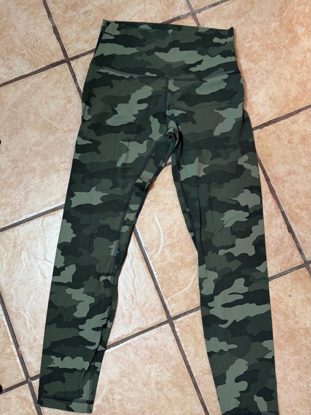 lululemon athletica Green Camo High-Rise Leggings